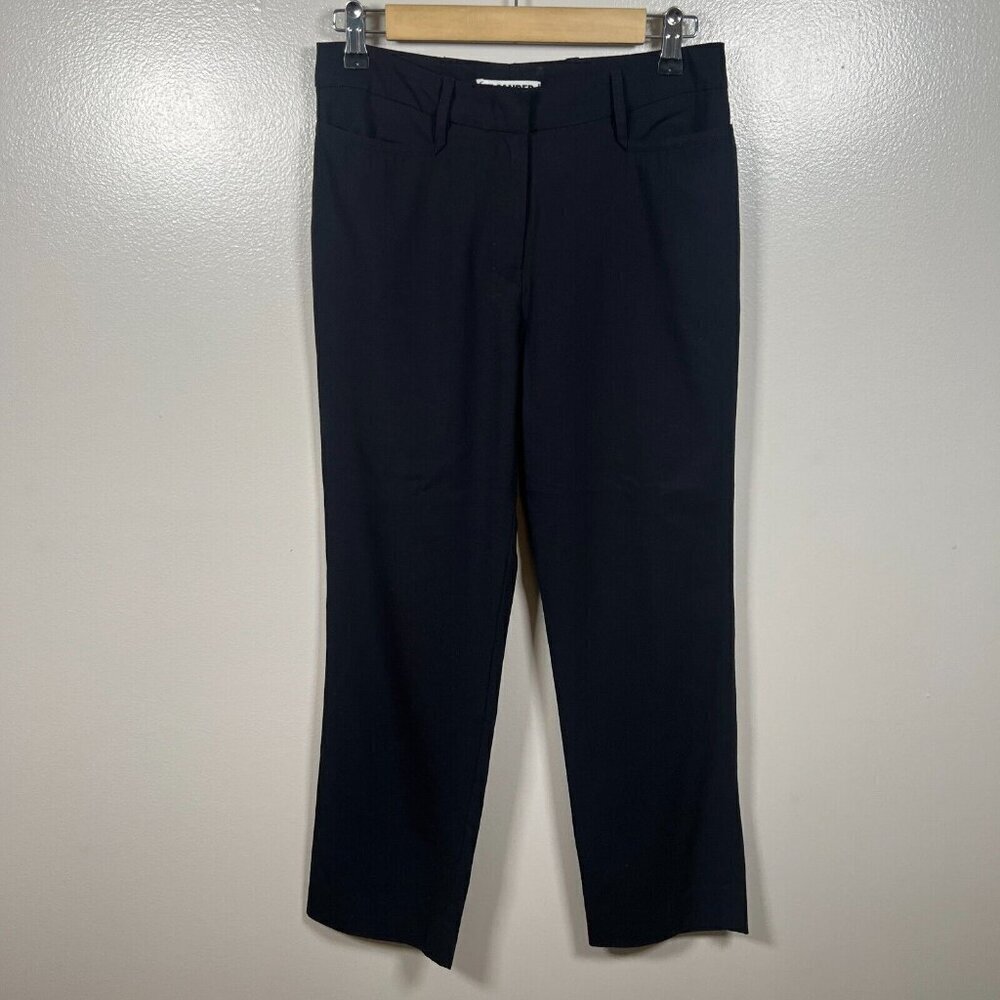 JIl Sander Trouser Pants Size IT 36 US 6 Navy Blue Work Career Office Business